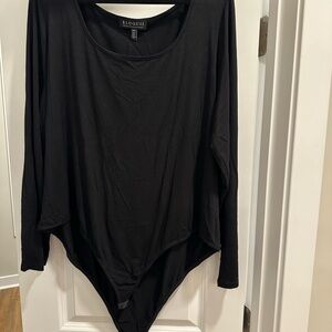 Eloquii Black Long Sleeve Bodysuit
